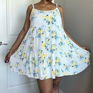 Torrid White Floral Summer Dress